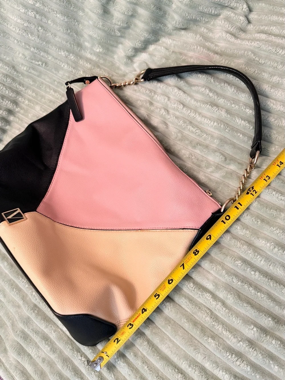 Victoria's Secret Pink, Black & Cream Shoulder Hobo Bag